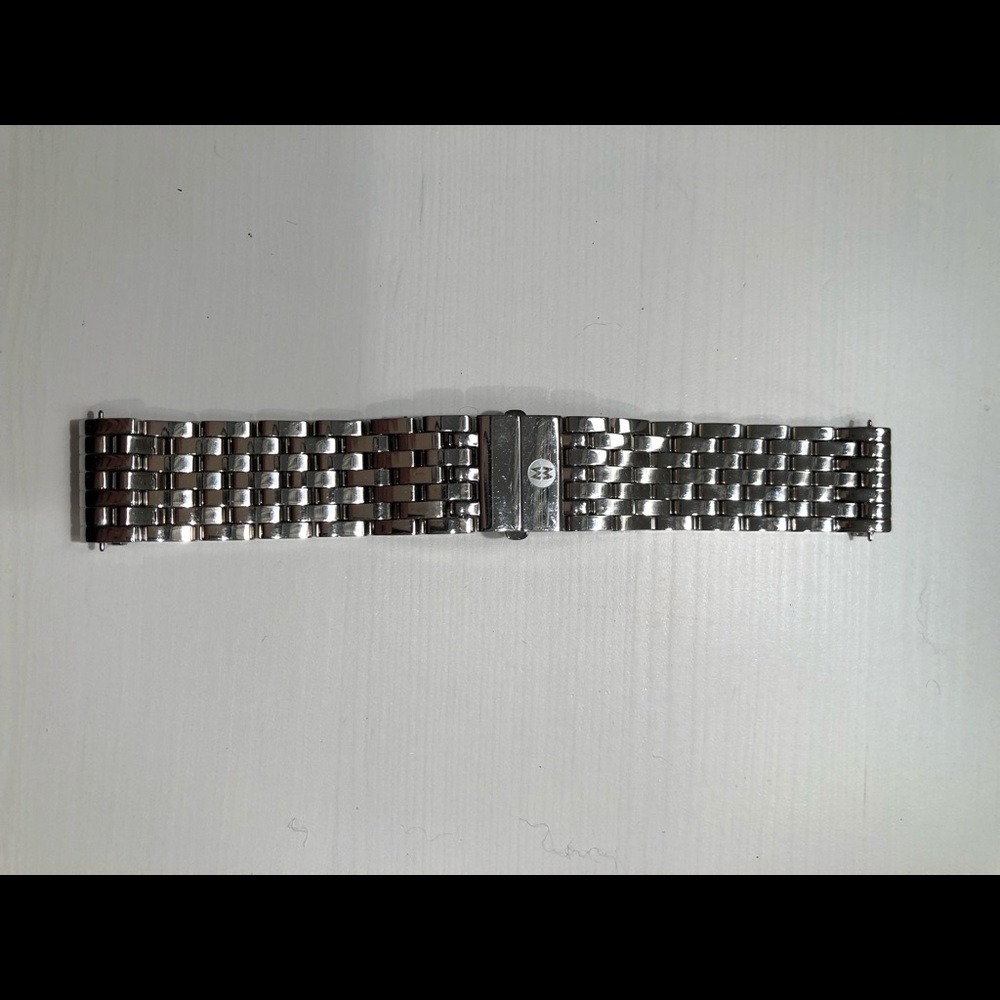 Michele 18mm stainless steel bracelet watch strap